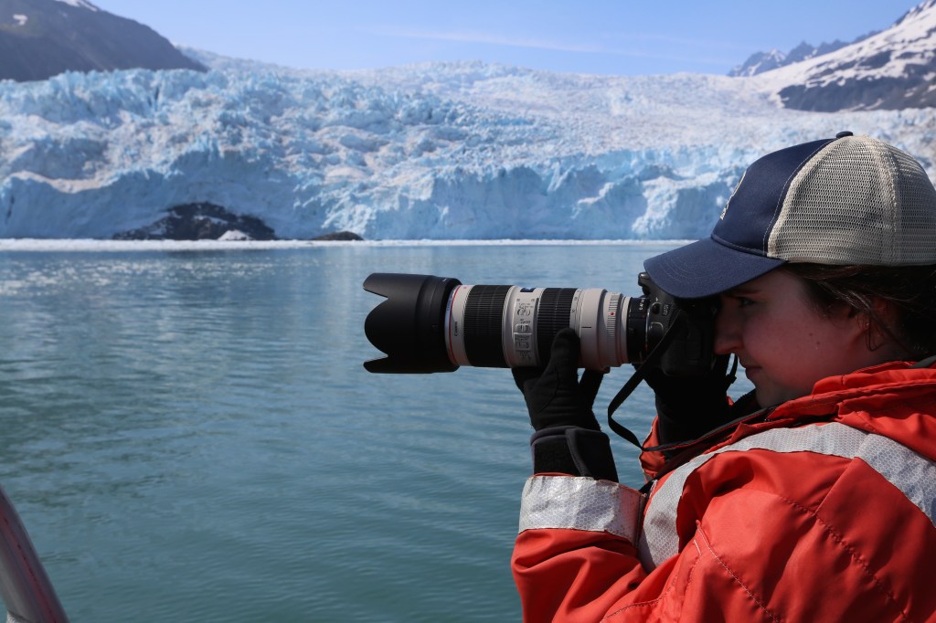 Watching Harbor Seals in front of Aialik Galcier on Saturday, June 20, 2015.  Photo I Jim Pfeiffenberger